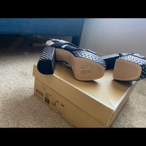 Michael Kors Mila Platform Studded Sandals